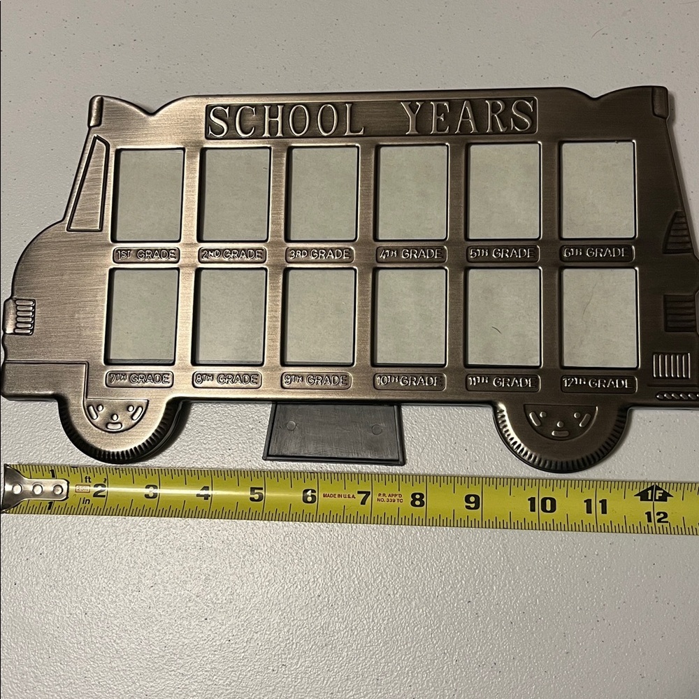 School Years Photo Frame - Silver